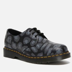 Dr. Martens Shoes 1461 Distorted Leopard Leather Air Wair Leather Derby Unisex